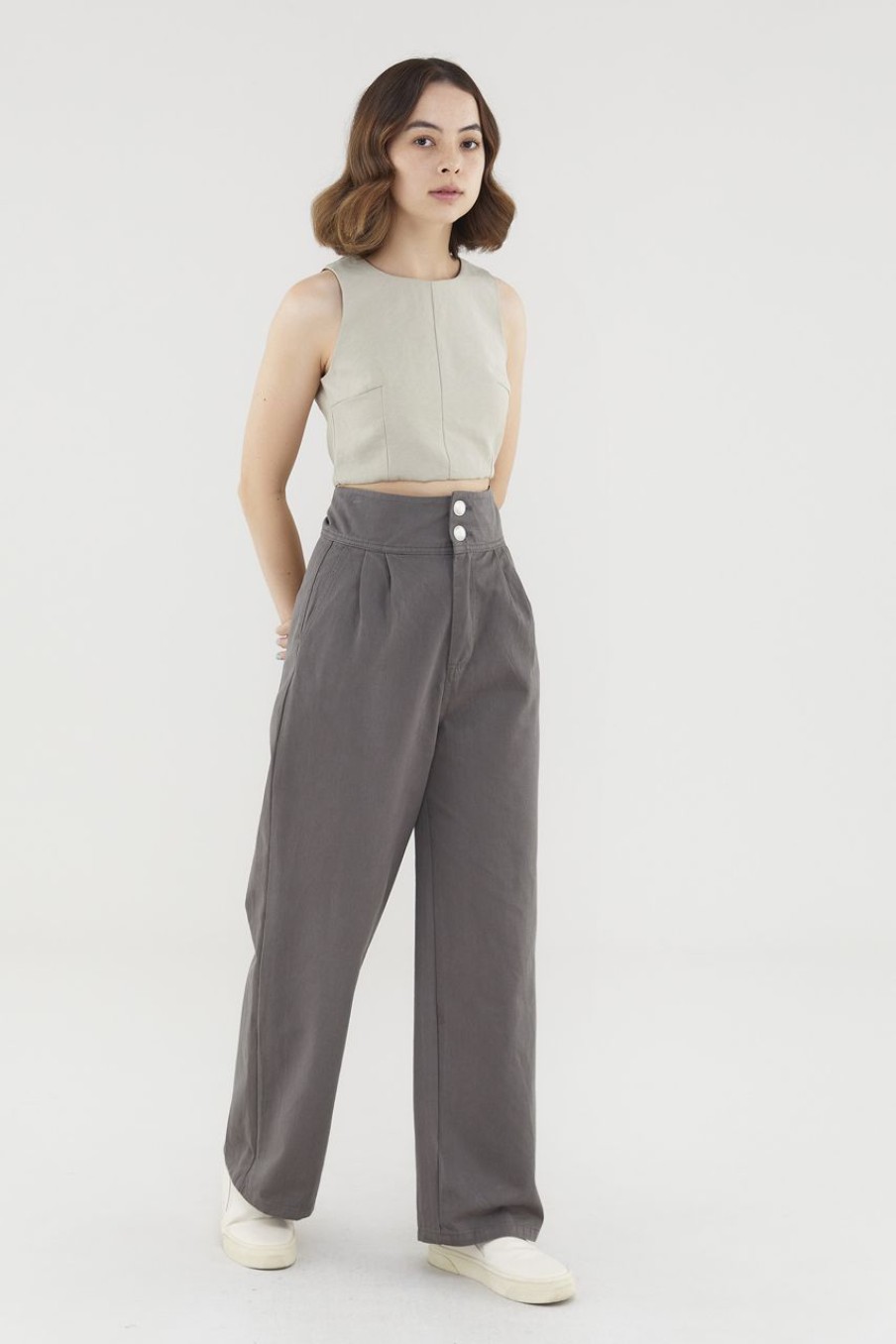 Women The Editor's Market Pants | Cameryn High-Waist Pants Shadow