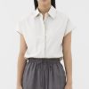 Women The Editor's Market Tops | Nomi Boxy Shirt Bone