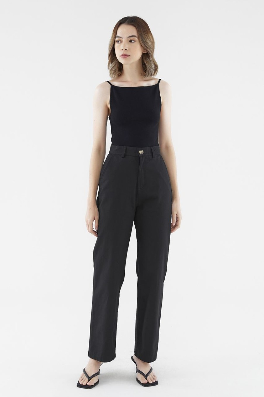 Women The Editor's Market Pants | Hebah Slim Pants Black