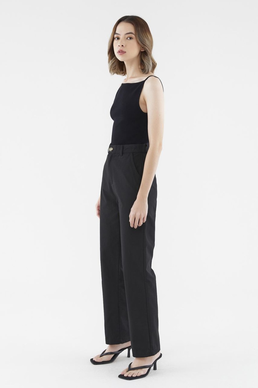 Women The Editor's Market Pants | Hebah Slim Pants Black