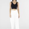 Women The Editor's Market Pants | Lorele Wide Leg Pants White