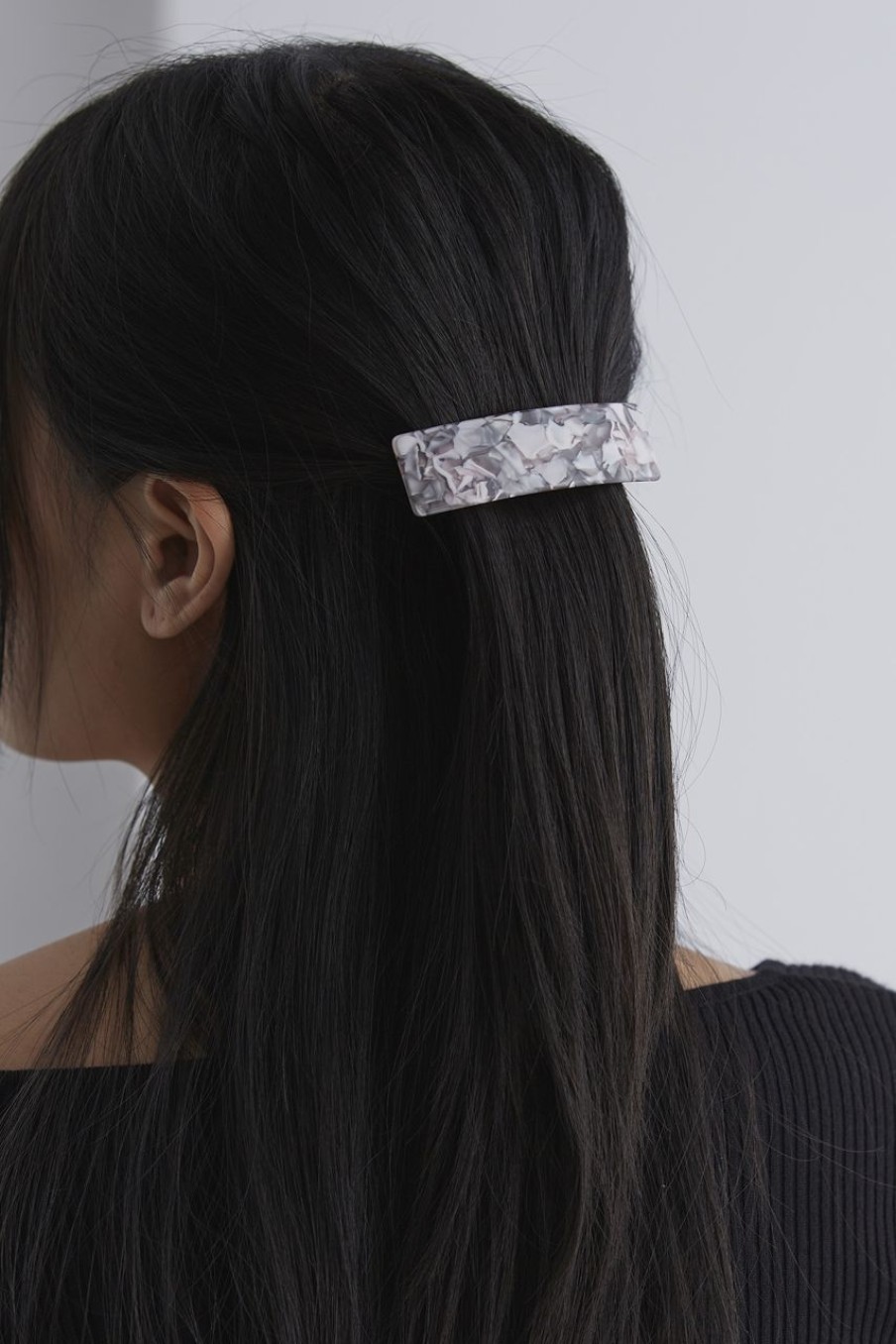 Women Afterall Hair Accessories | Taylor Hair Clip Grey/Pink Marble