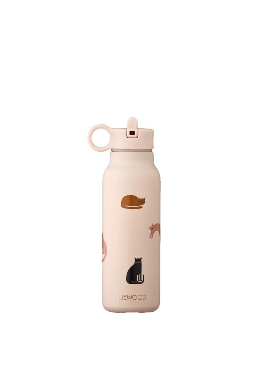 Kids Evryday Studios | Liewood Falk Water Bottle Miauw/Apple Blossom Mix