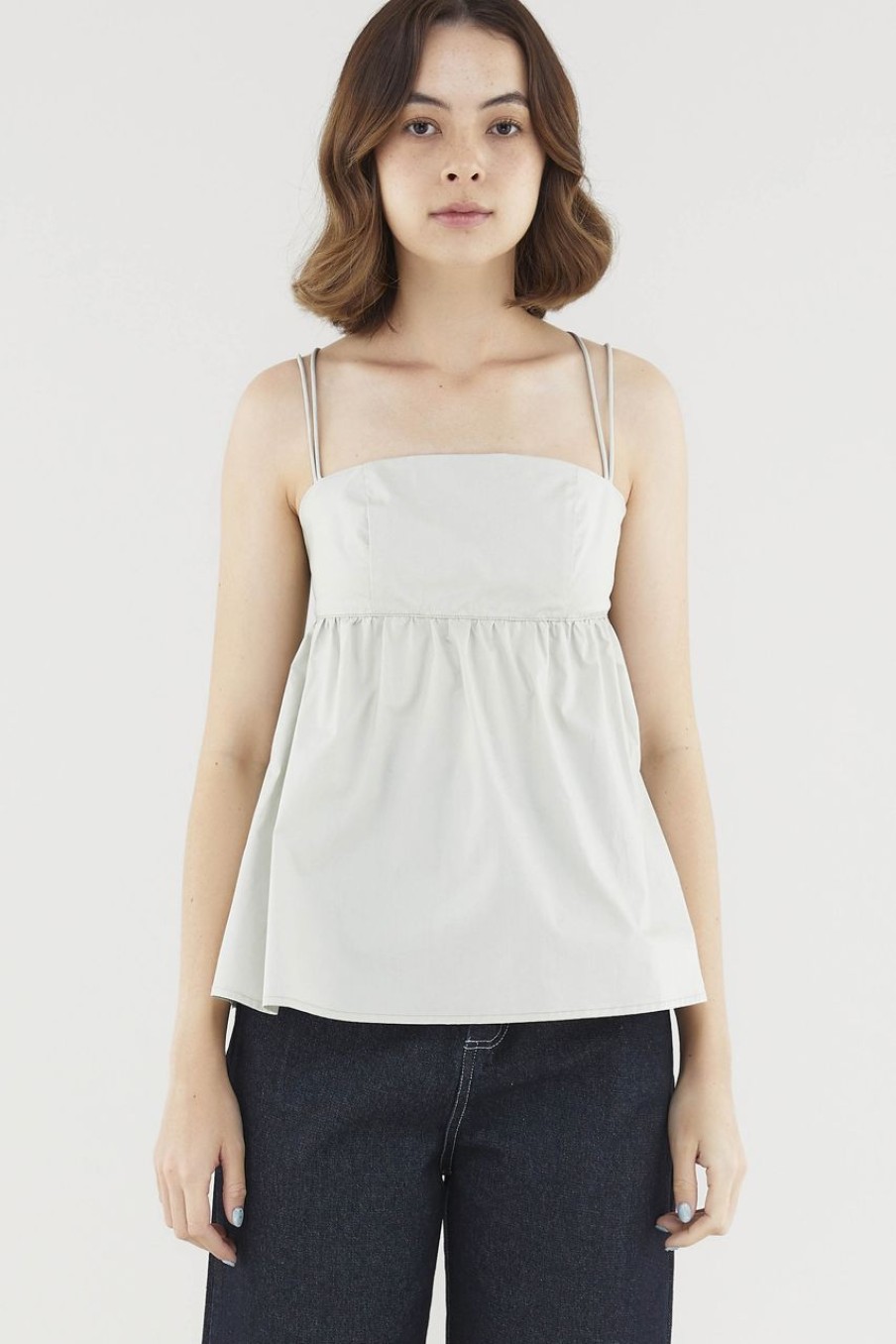 Women The Editor's Market Tops | Quindelyn Babydoll Top Bone