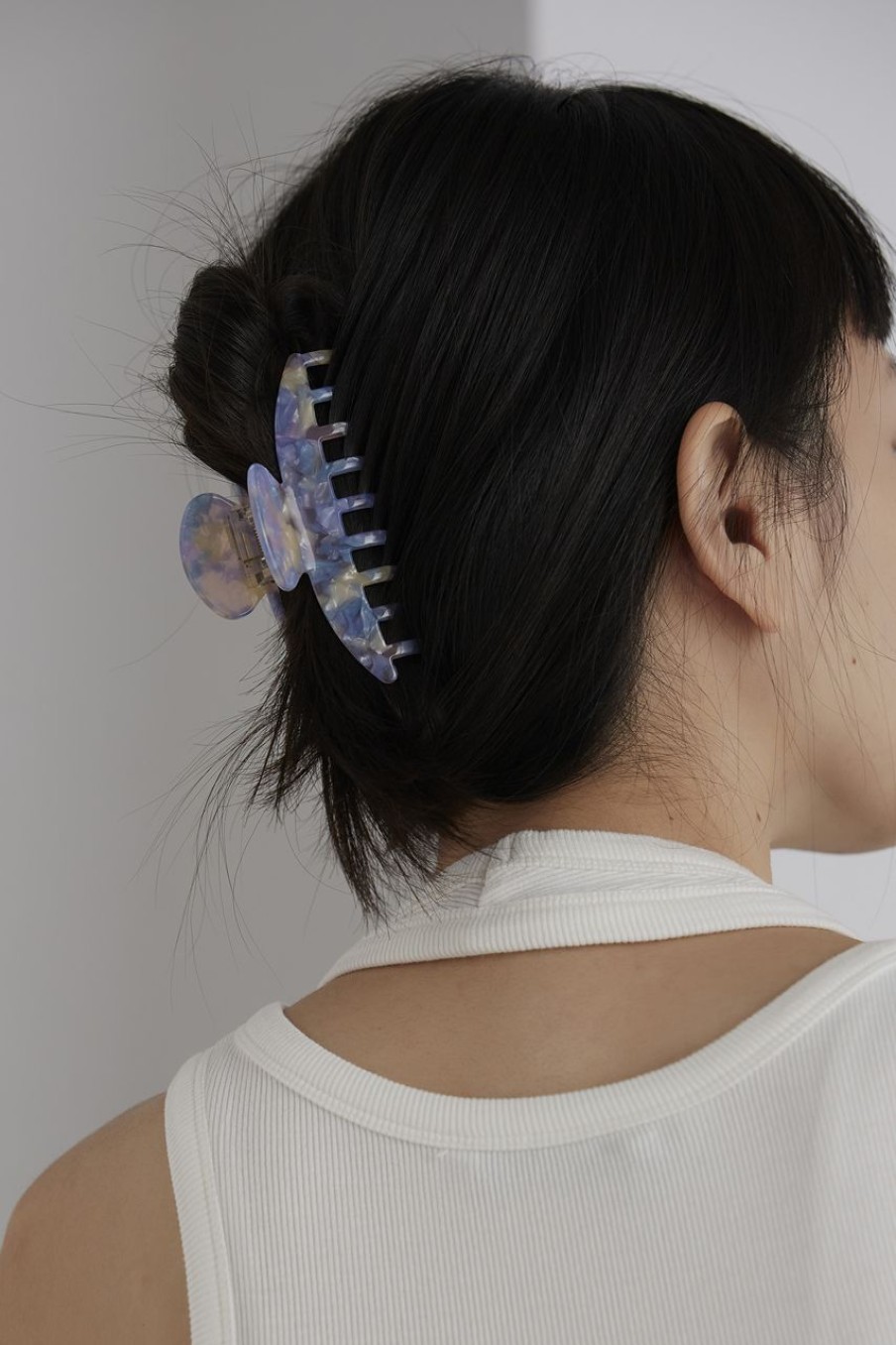 Women Afterall Hair Accessories | Prisca Hair Claw Purple/Multi Marble