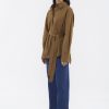 Women The Editor's Market Tops | Frankie Tie-Waist Relaxed Shirt Coffee