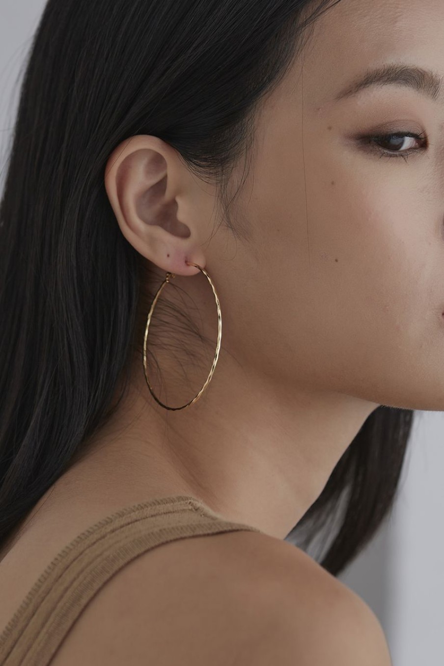 Women Afterall Earrings | Kenza Hoop Earrings Gold