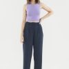 Women The Editor's Market Pants | Ricca Tapered Pants Navy Blue