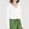 Women Palette Tops | Drena Crop Cardigan White