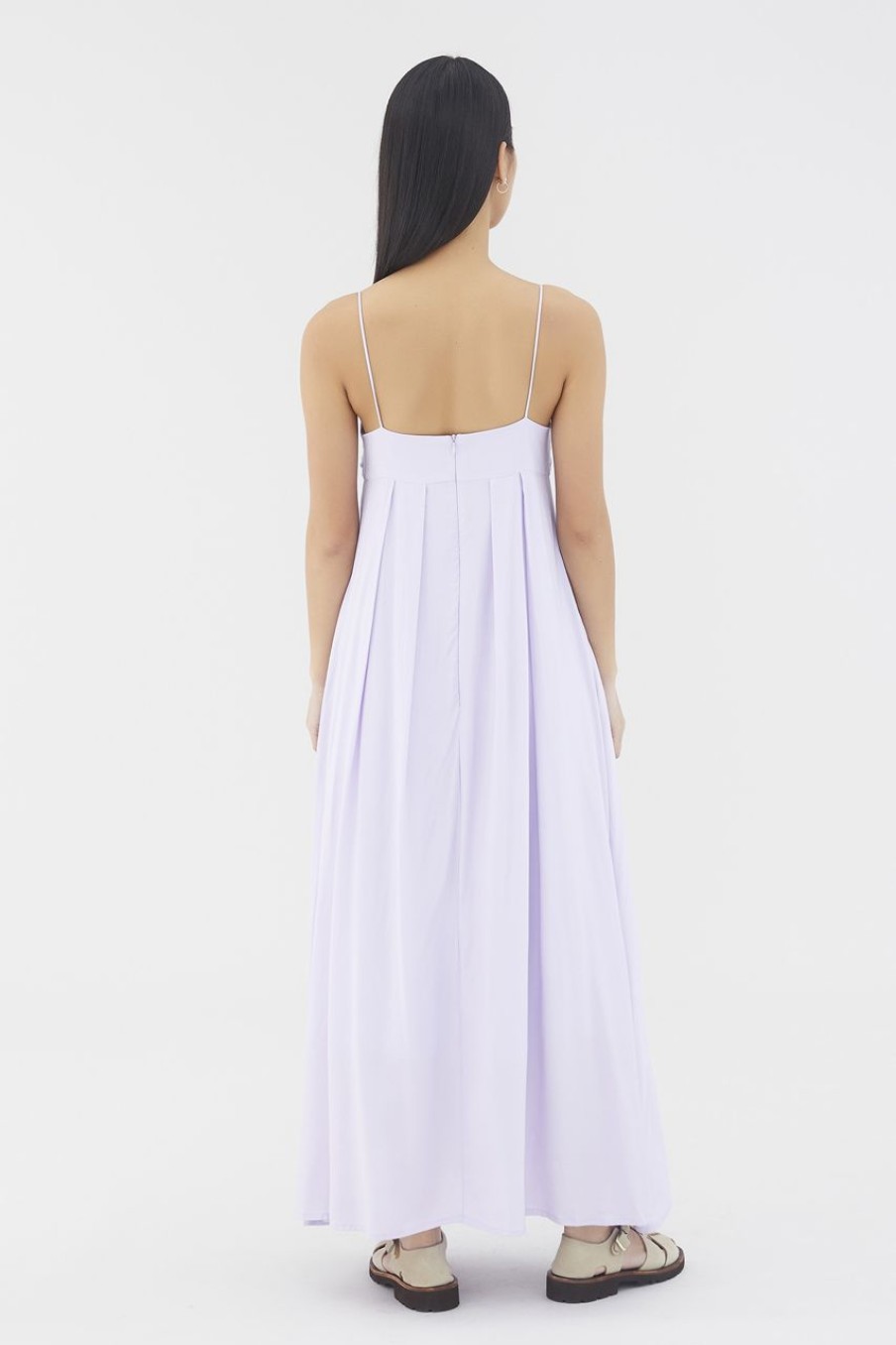 Women The Editor's Market Dresses | Geniver Pleated Dress Lilac