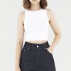 Women The Editor's Market Tops | Stella Knit Crop Top White