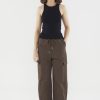 Women The Editor's Market Pants | Emaline Utility Pants Coffee