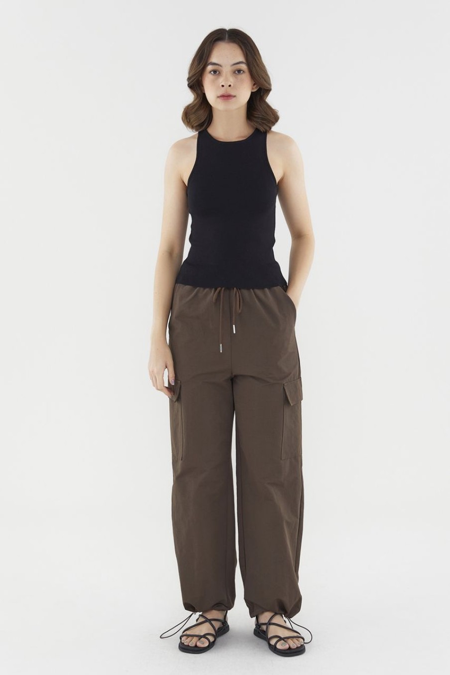 Women The Editor's Market Pants | Emaline Utility Pants Coffee