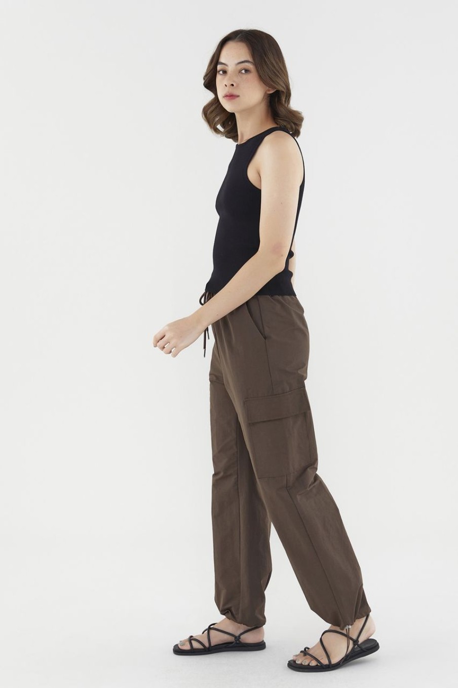 Women The Editor's Market Pants | Emaline Utility Pants Coffee