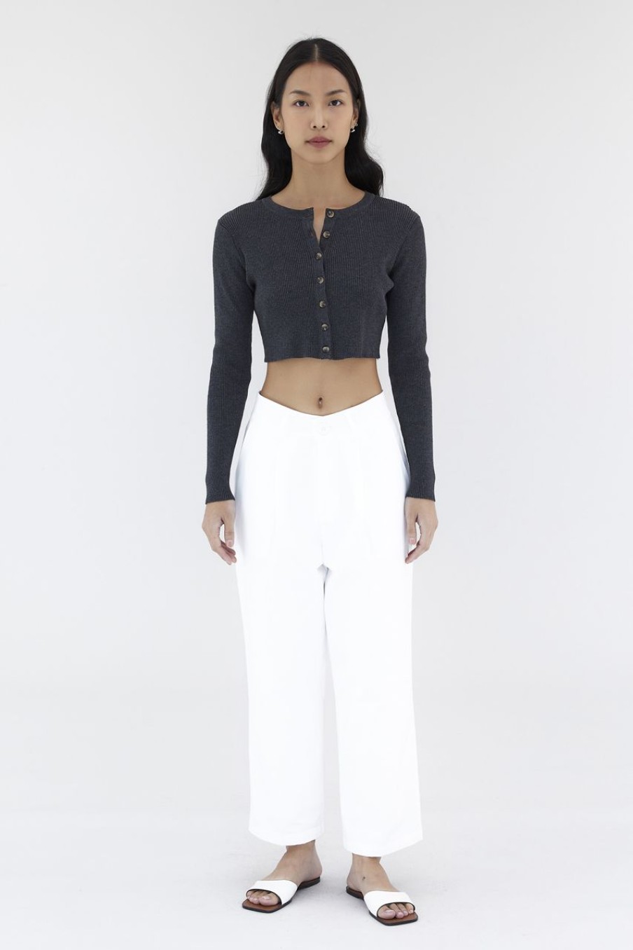 Women The Editor's Market Pants | Mordius Mid-Rise Pants White