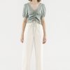 Women Palette Pants | Carter Front-Fold Pants Apricot