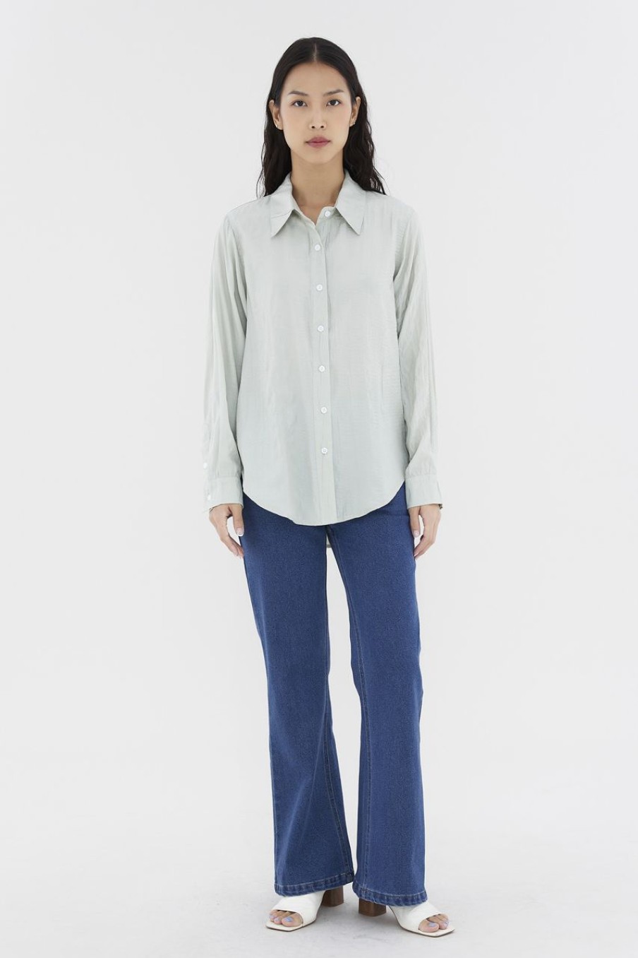 Women The Editor's Market Tops | Mikelle Relaxed Shirt Dew