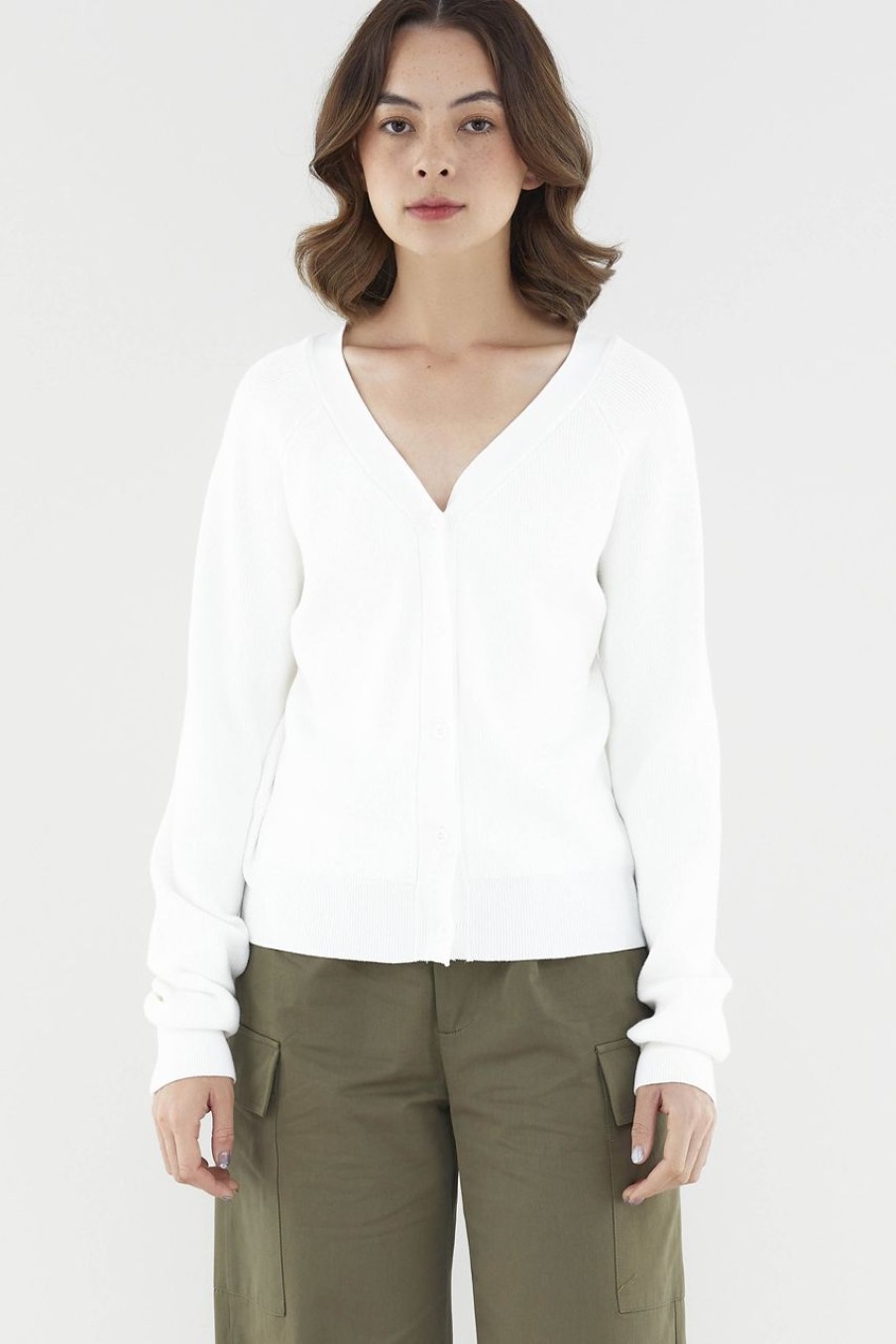 Women The Editor's Market Outerwear | Athenna Oversized Cardigan White