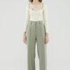 Women The Editor's Market Pants | Edelyn High-Waist Pants Avocado