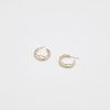 Women Afterall Earrings | Ryro Hoop Earrings Matte Gold