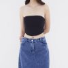 Women The Editor's Market Tops | Kryga Curve Hem Bandeau Black