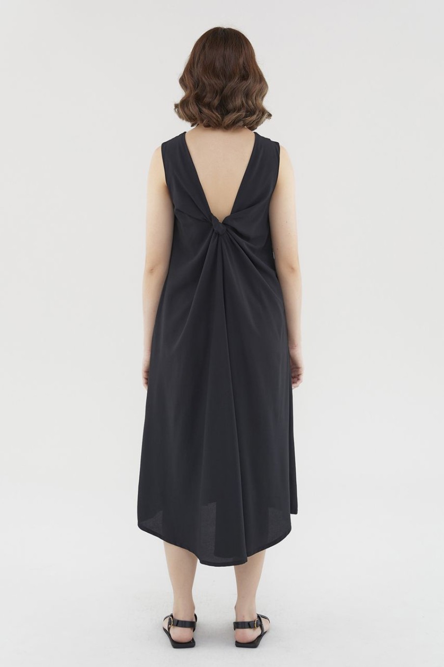 Women The Editor's Market Dresses | Jemica Drape-Back Dress Black