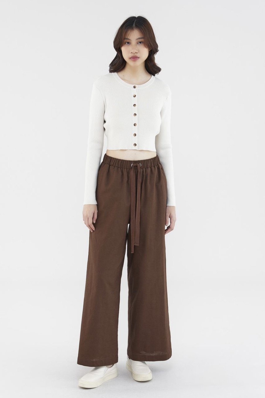 Women The Editor's Market Pants | Sirena Drawstring Pants Coffee