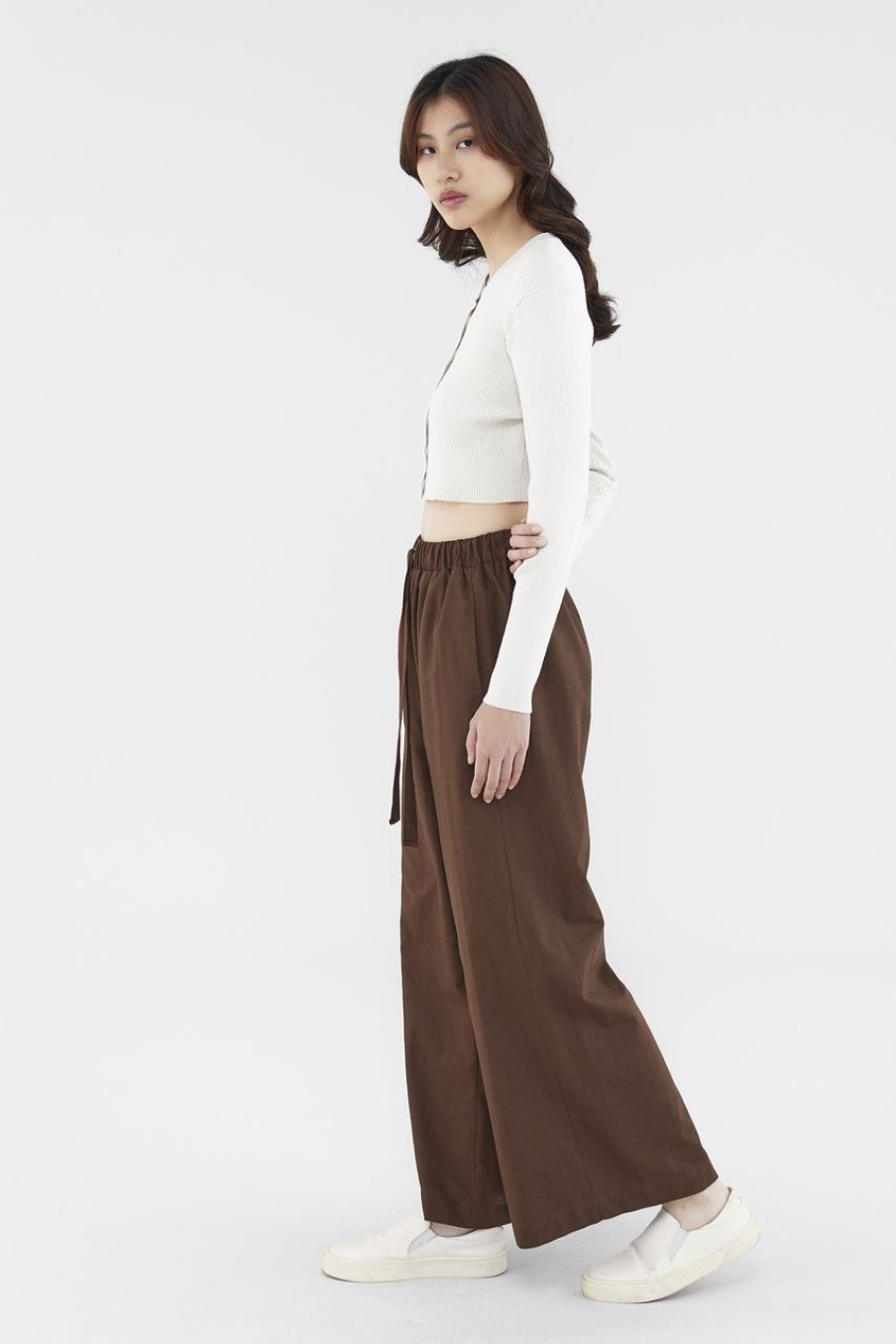 Women The Editor's Market Pants | Sirena Drawstring Pants Coffee