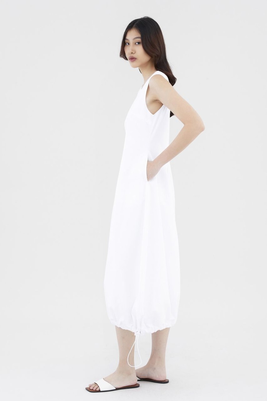 Women The Editor's Market Dresses | Gribelle Bubble Dress White