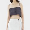 Women The Editor's Market Tops | Lyanne Pleated Cami Top Shadow