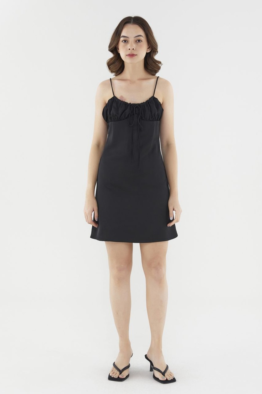 Women The Editor's Market Dresses | Felina Ruched Dress Black