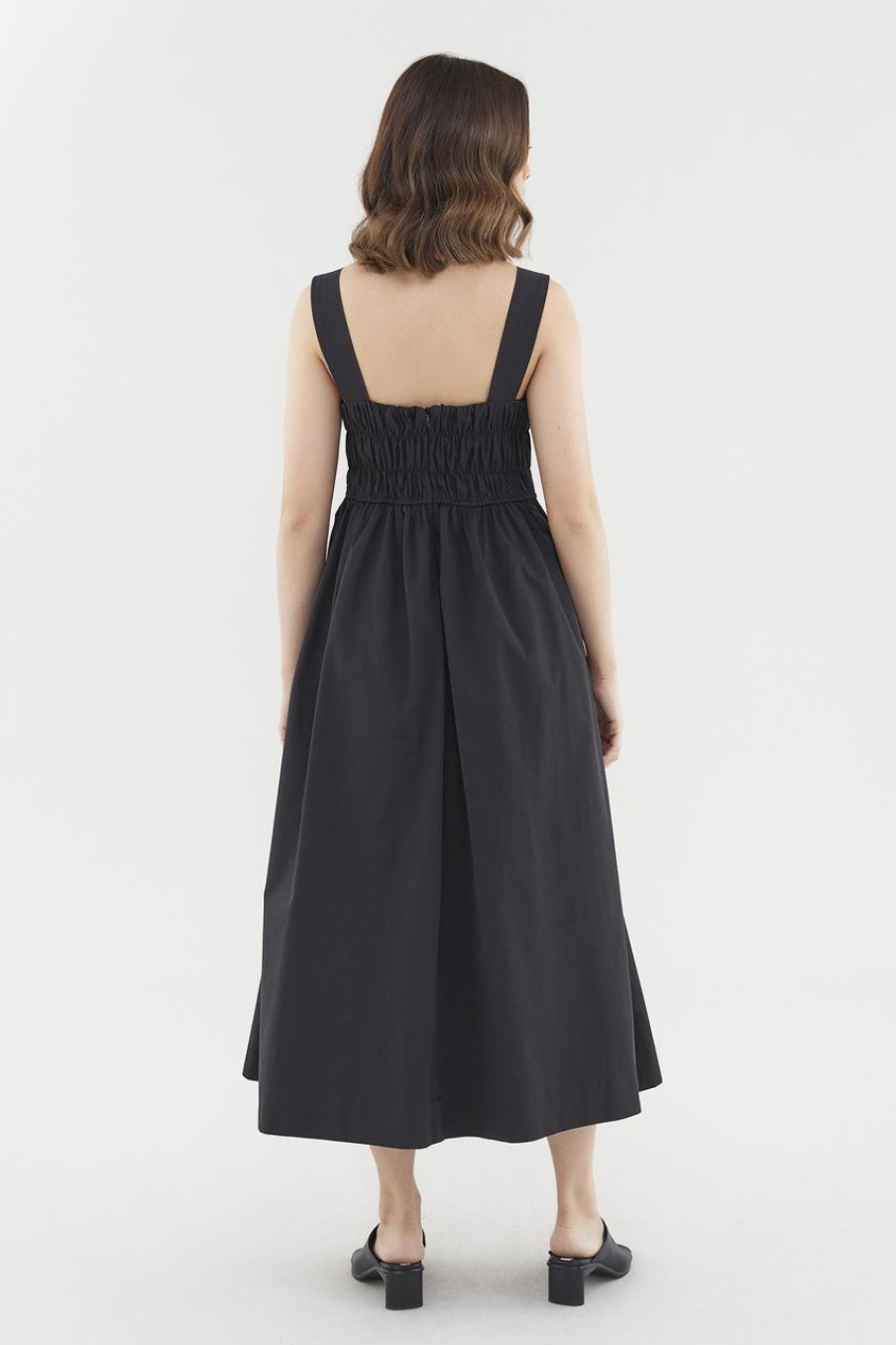 Women The Editor's Market Dresses | Stefani Ruched Dress Black