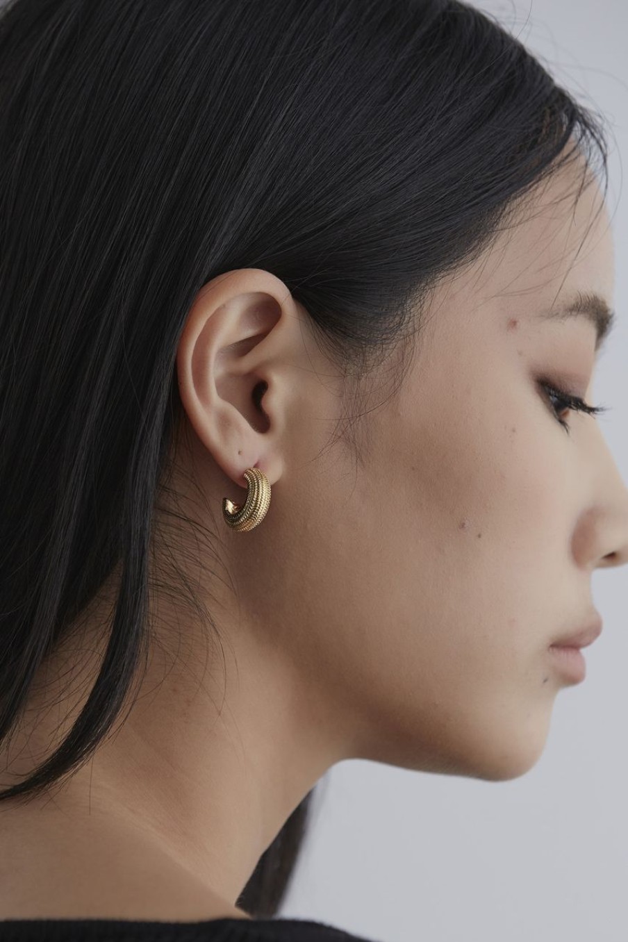 Women Afterall Earrings | Nadine Hoop Earrings Gold