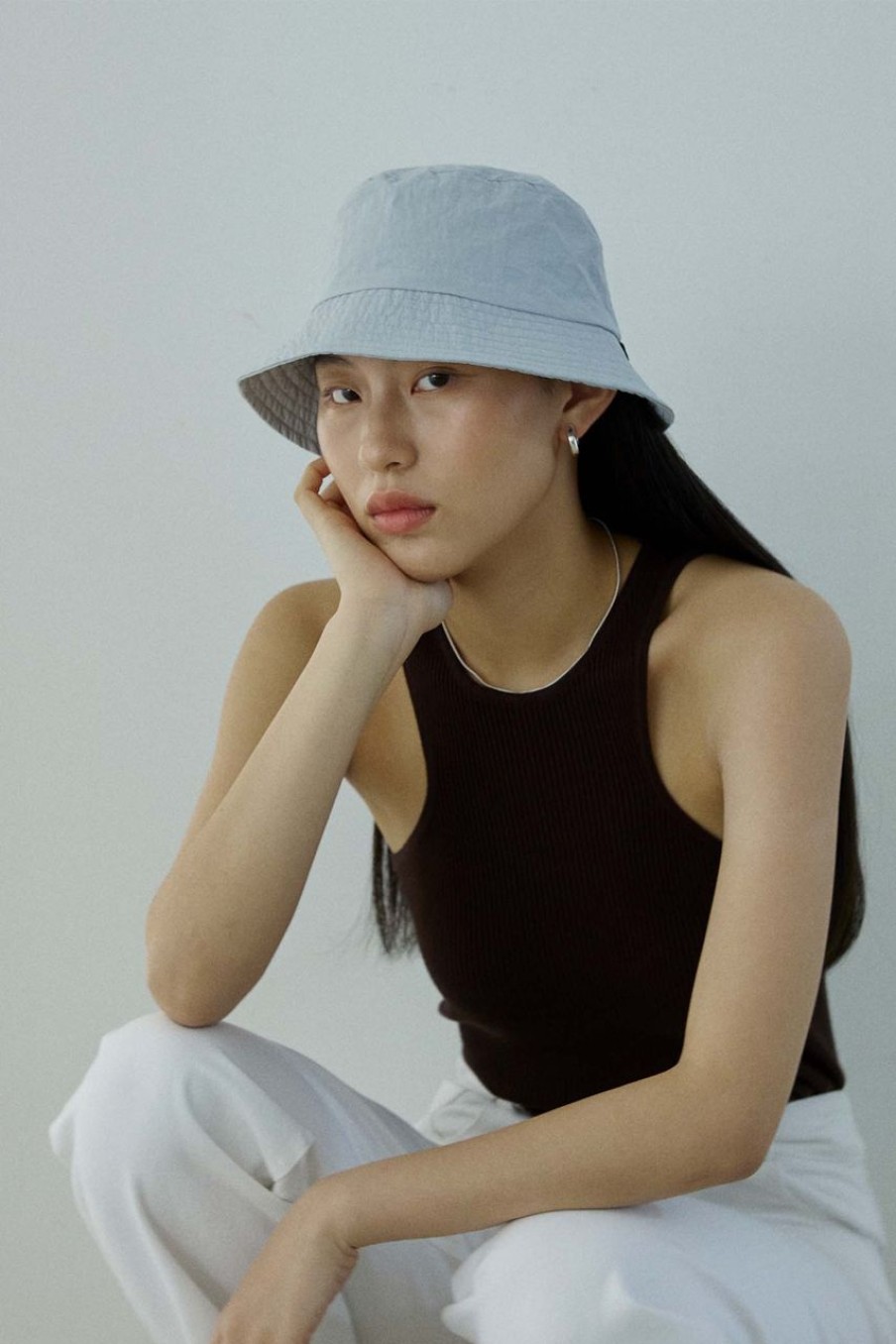 Women Afterall Hair Accessories | The Bucket Hat Powder Blue