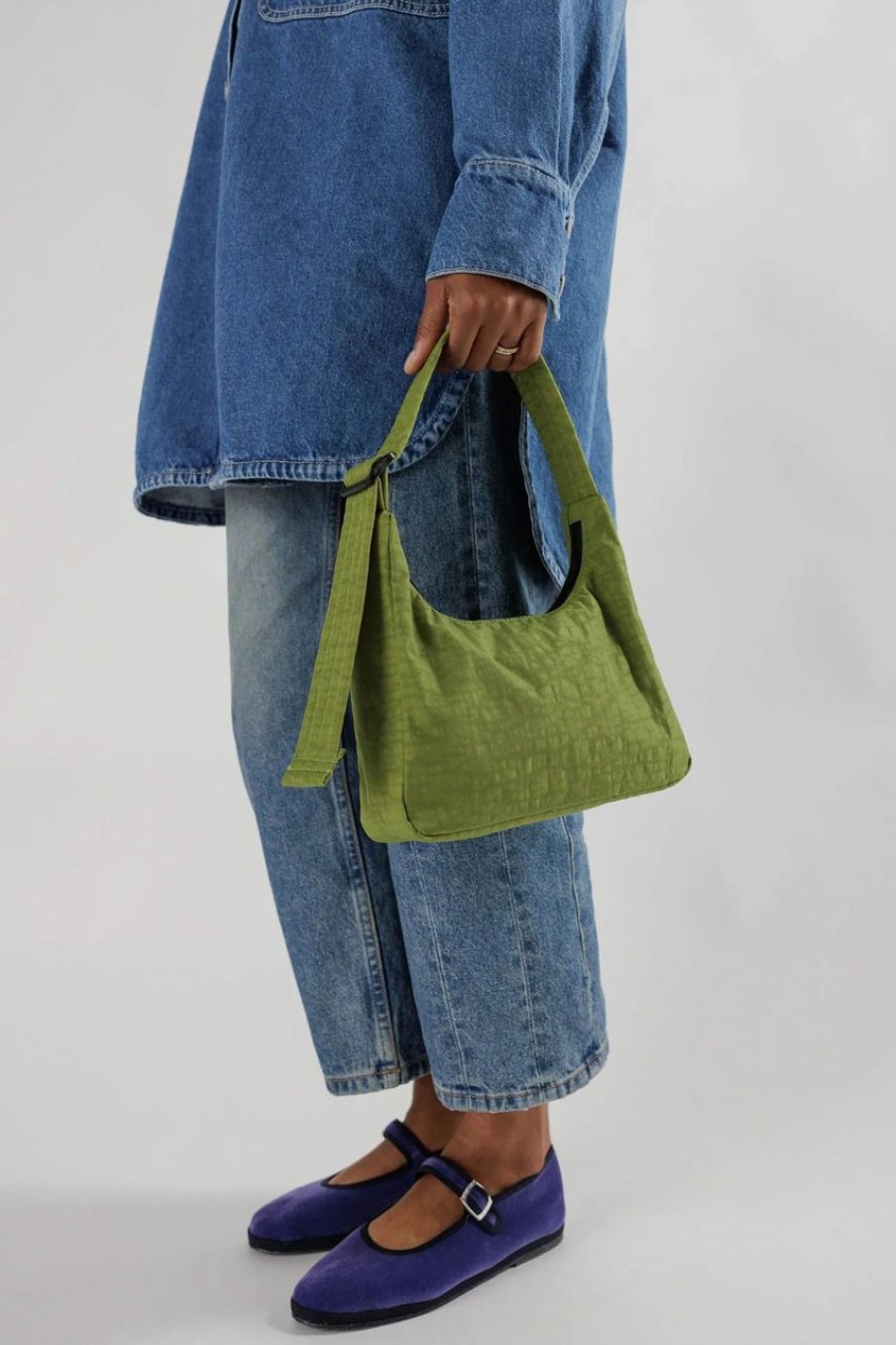 Women Baggu Bags | Baggu Mini Nylon Shoulder Bag Avocado