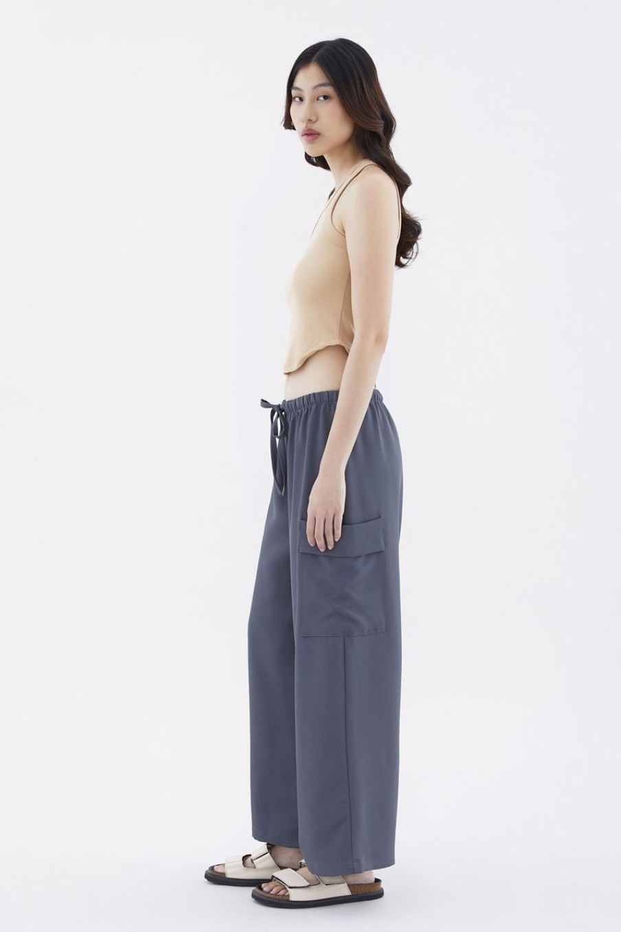 Women The Editor's Market Pants | Kyrall Mid-Rise Pants Shadow