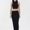 Women The Editor's Market Skirts | Nabilyn Knit Pencil Skirt Black