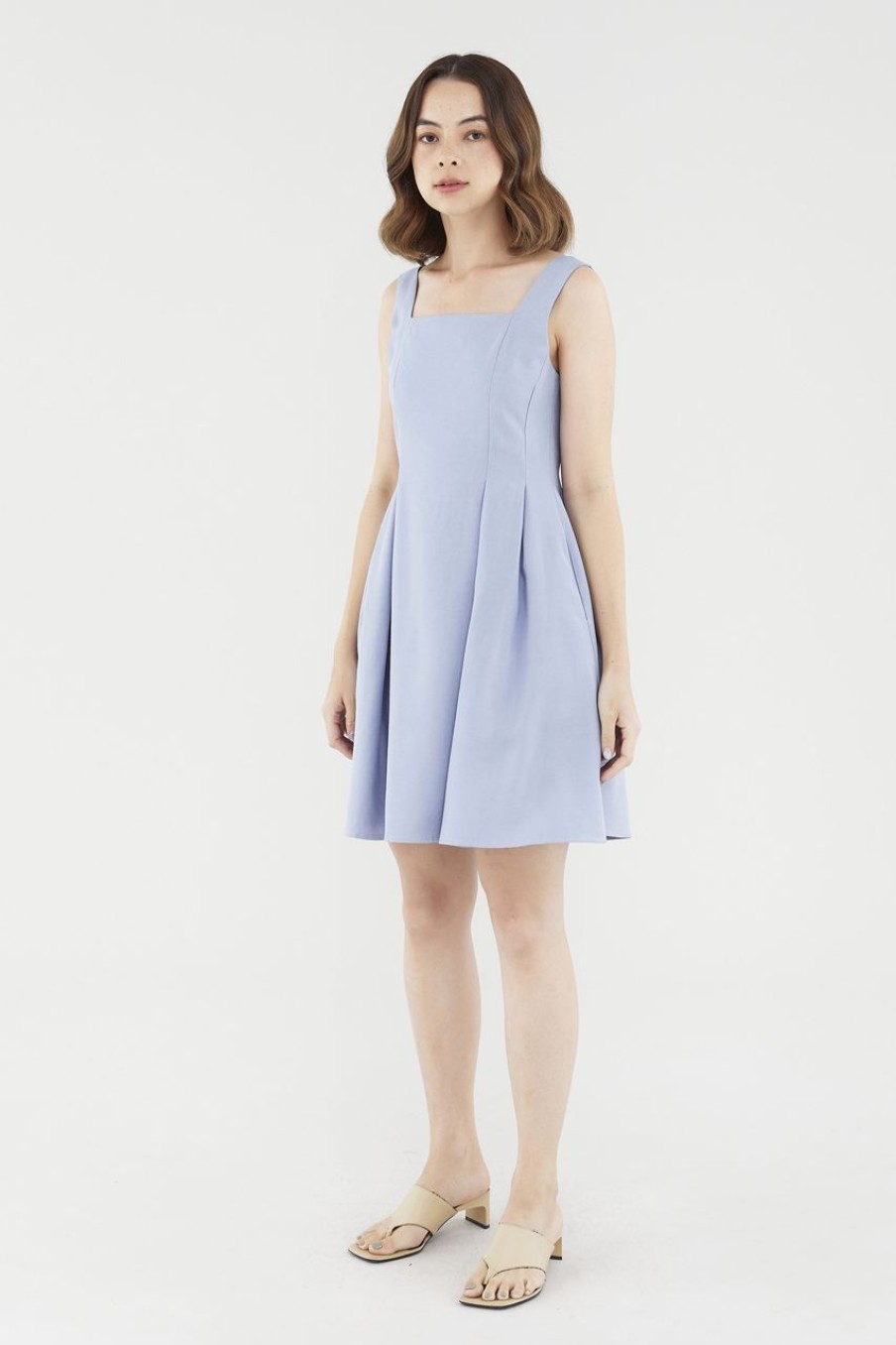 Women The Editor's Market Dresses | Kalita Skater Dress Dusty Blue