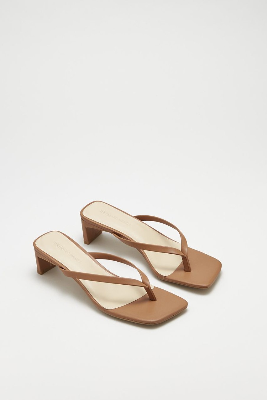 Women The Editor's Market Heels | Elena Heeled Thongs Nectar