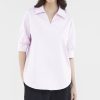 Women The Editor's Market Tops | Theia Relaxed Shirt Cotton Candy