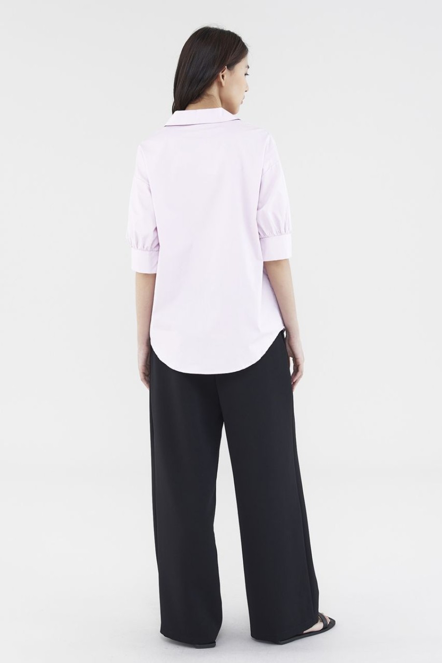 Women The Editor's Market Tops | Theia Relaxed Shirt Cotton Candy