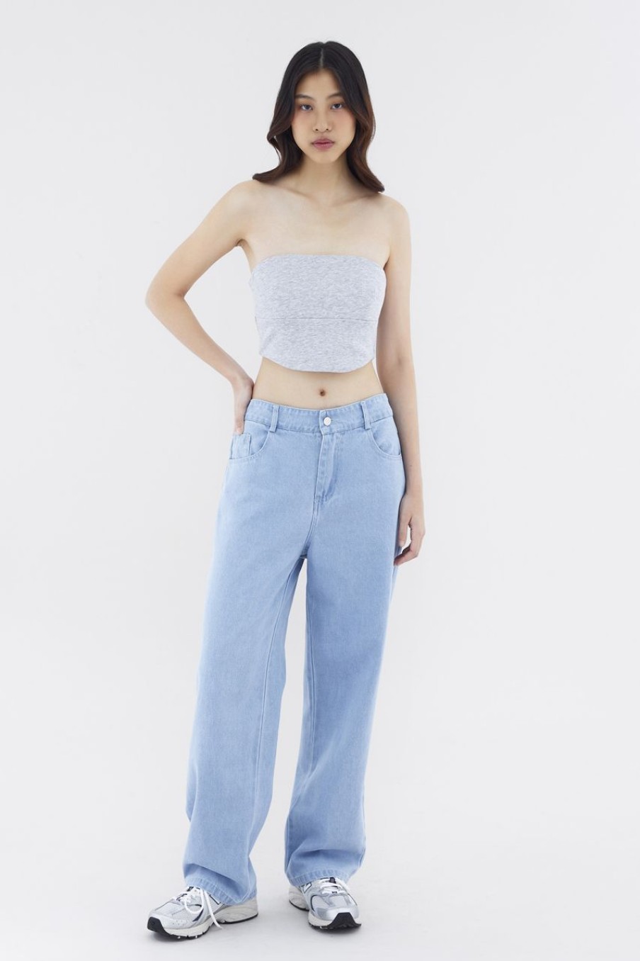 Women The Editor's Market Tops | Kryga Curve Hem Bandeau Storm