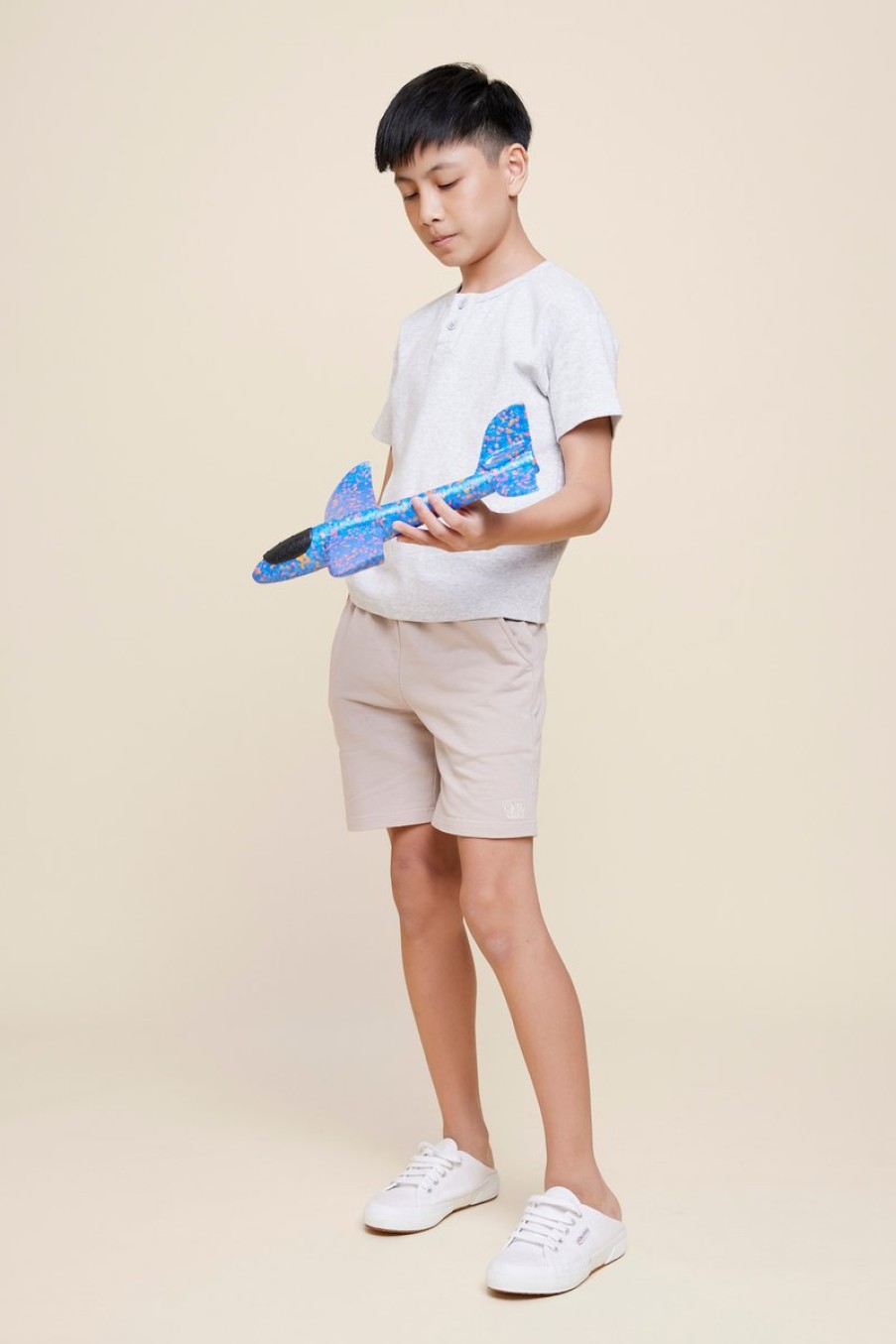 Kids Evryday Studios | Longline Sweatshorts Taupe