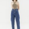 Women The Editor's Market Jeans | Carvell Tapered Jeans Dark Denim Blue