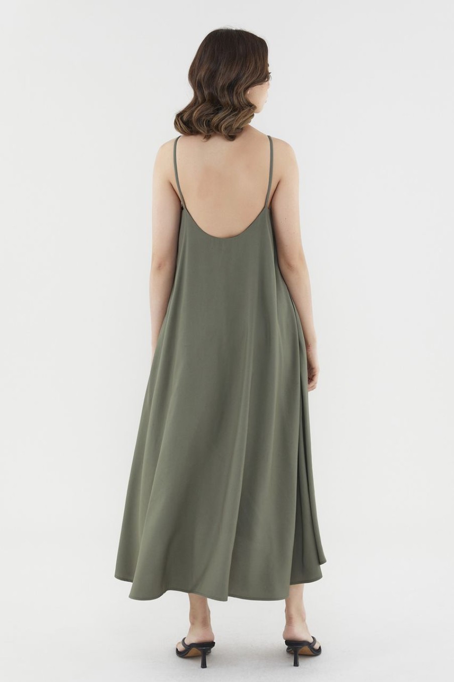 Women The Editor's Market Dresses | Genesis Scooped Back Dress Safari