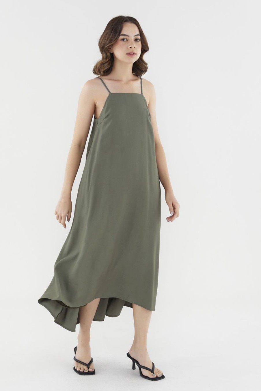 Women The Editor's Market Dresses | Genesis Scooped Back Dress Safari