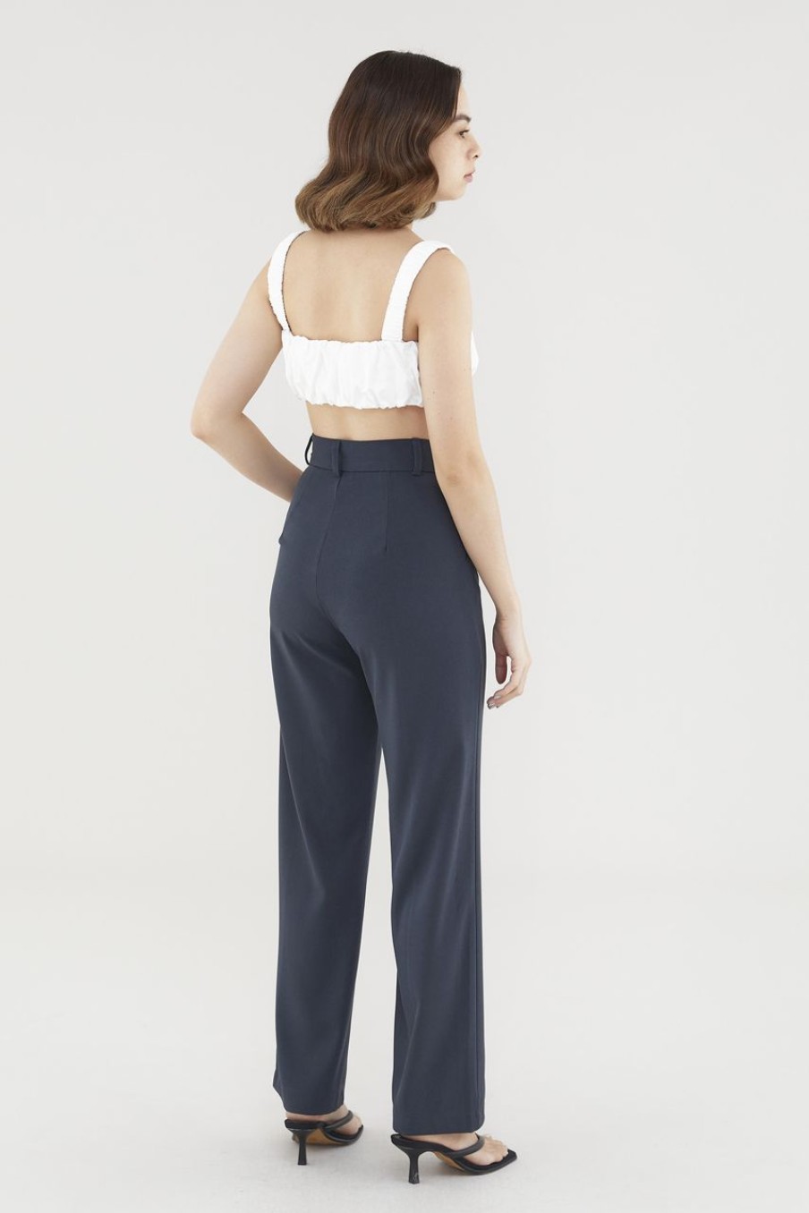 Women The Editor's Market Tops | Willow Bubble Crop Top White