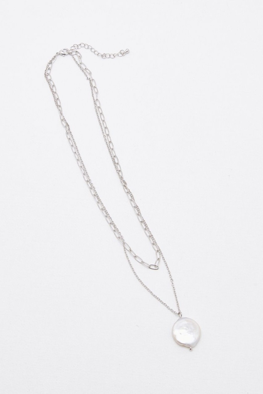 Women Afterall Necklaces | Malie Pearl Necklace Silver