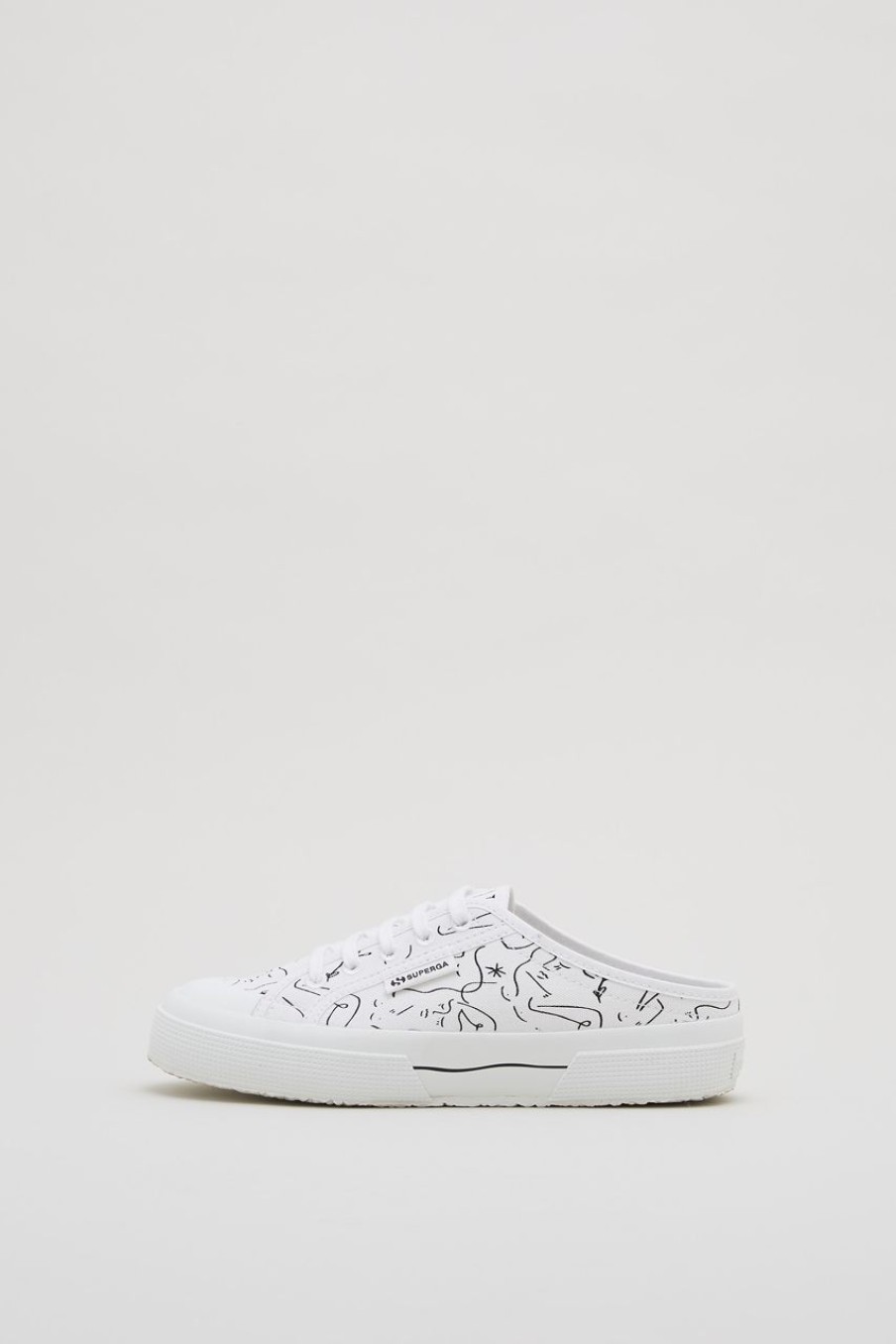 Women Superga x TEM Sneakers & Trainers | Superga X Tem Mule White Print