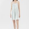 Women The Editor's Market Dresses | Chesca Linen Pleated Dress Mint